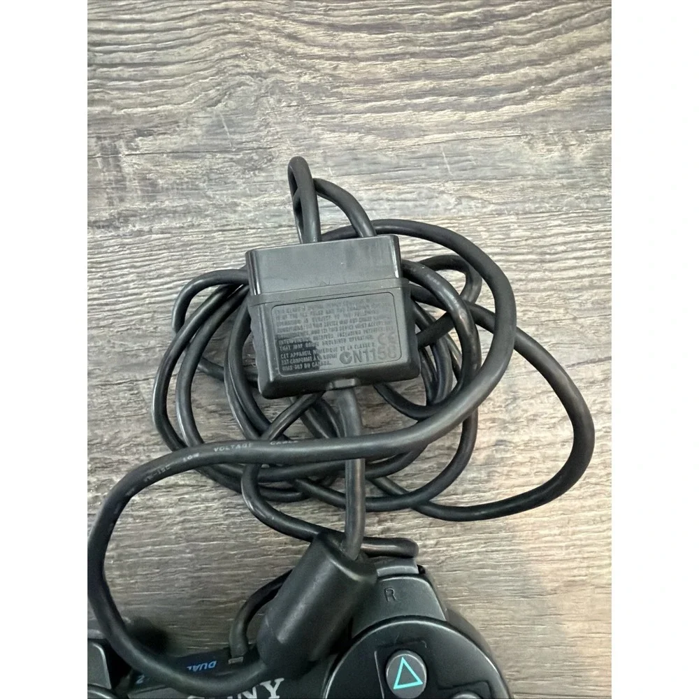 Sony PlayStation PS2 DualShock 2 Black Wired Analog Controller OEM SCPH-10010
